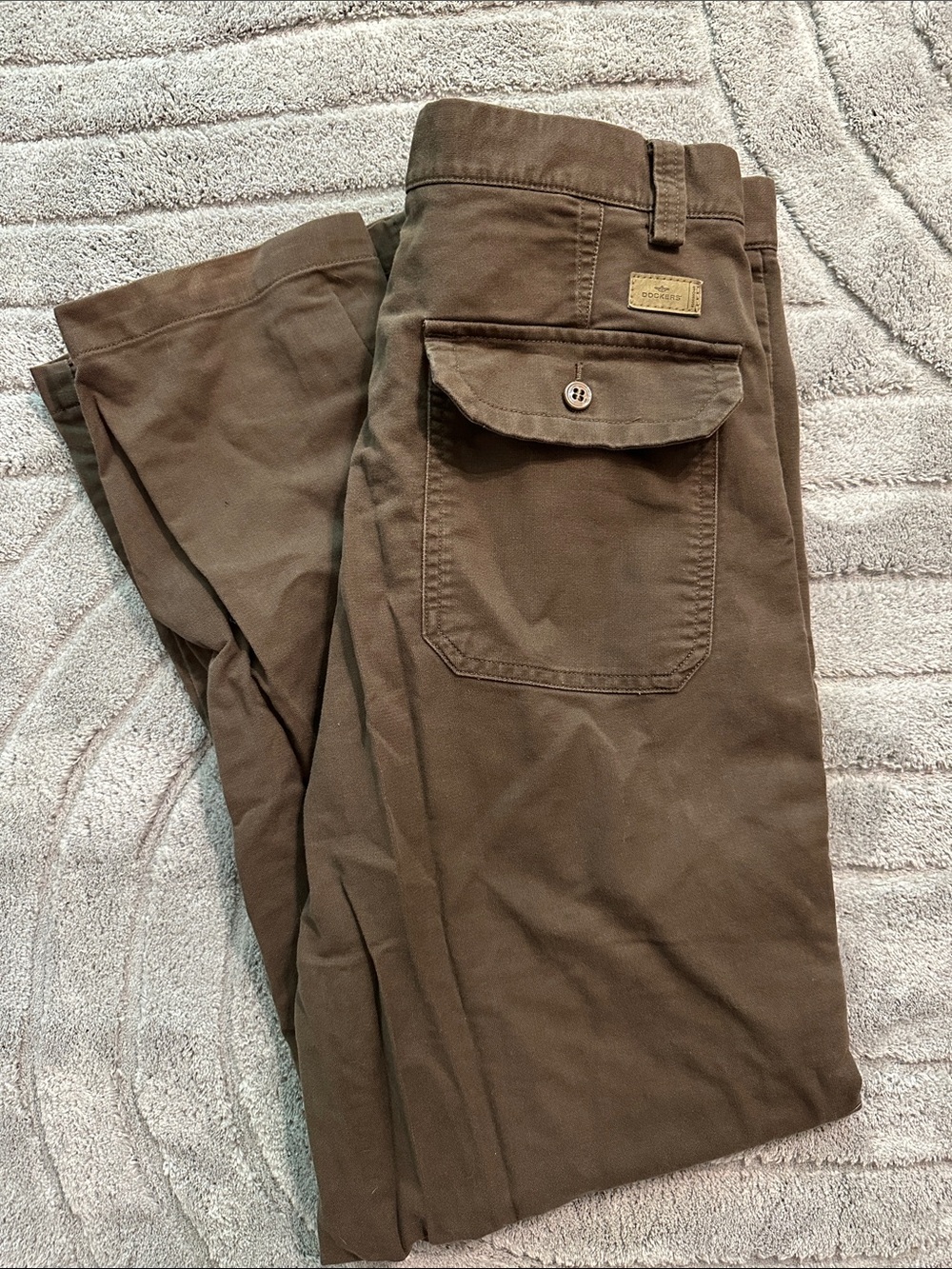 Dockers Men's Dark Brown Cargo Pants
